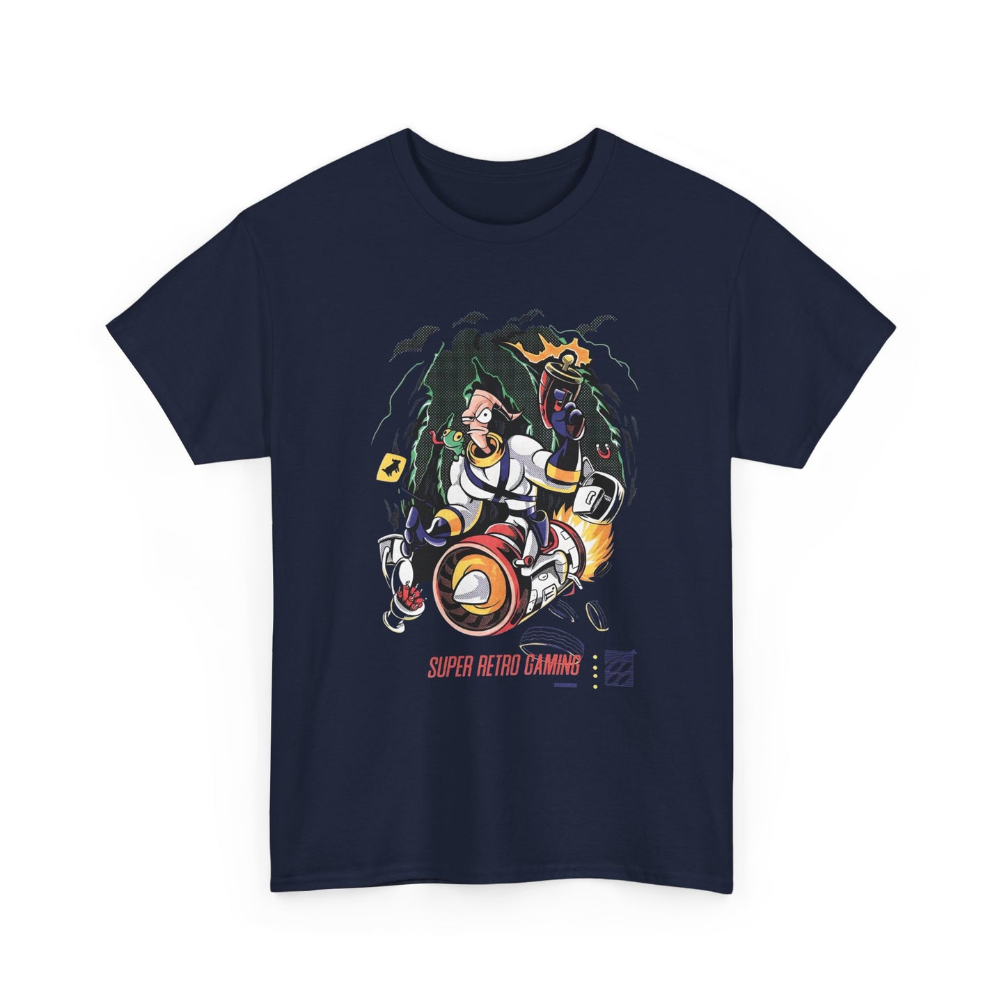 Earth Worm Jim Vintage Gaming Retro Graphic T Shirt NEW Unisex Heavy Cotton Tee