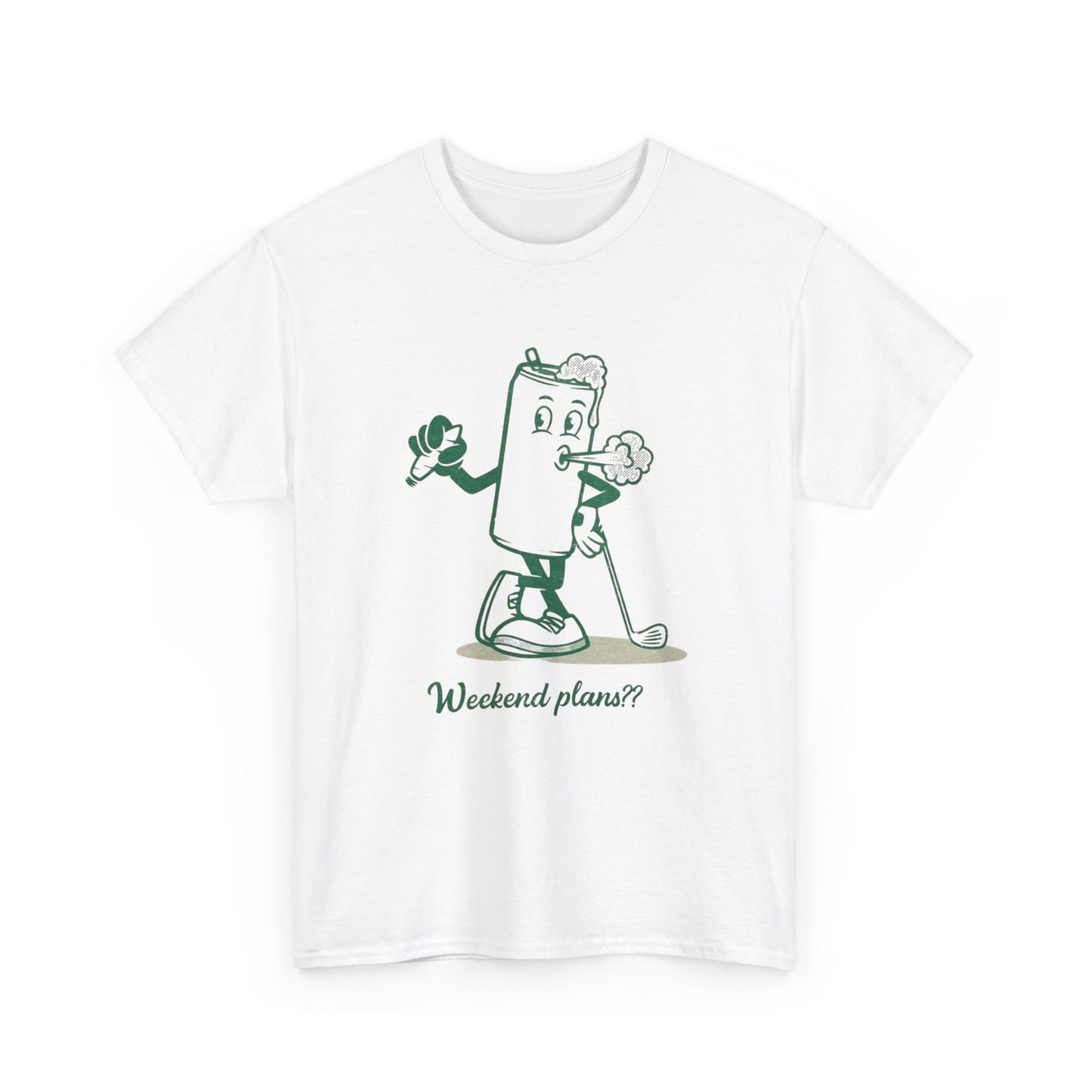 Weekend Plans Beers Weed And Golf Graphic T Shirt NEW Adult Unisex Heavy Cotton