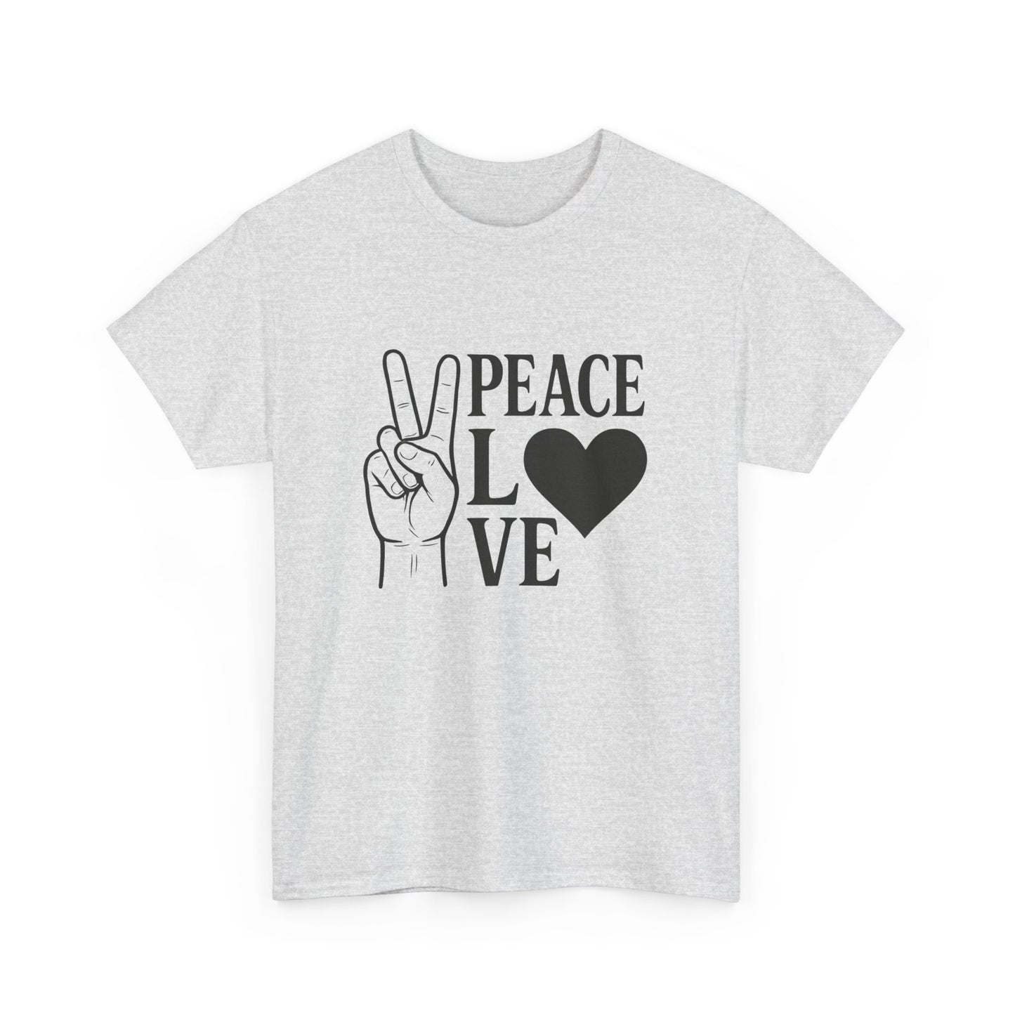 Peace And Love Graphic T Shirt Adult NEW