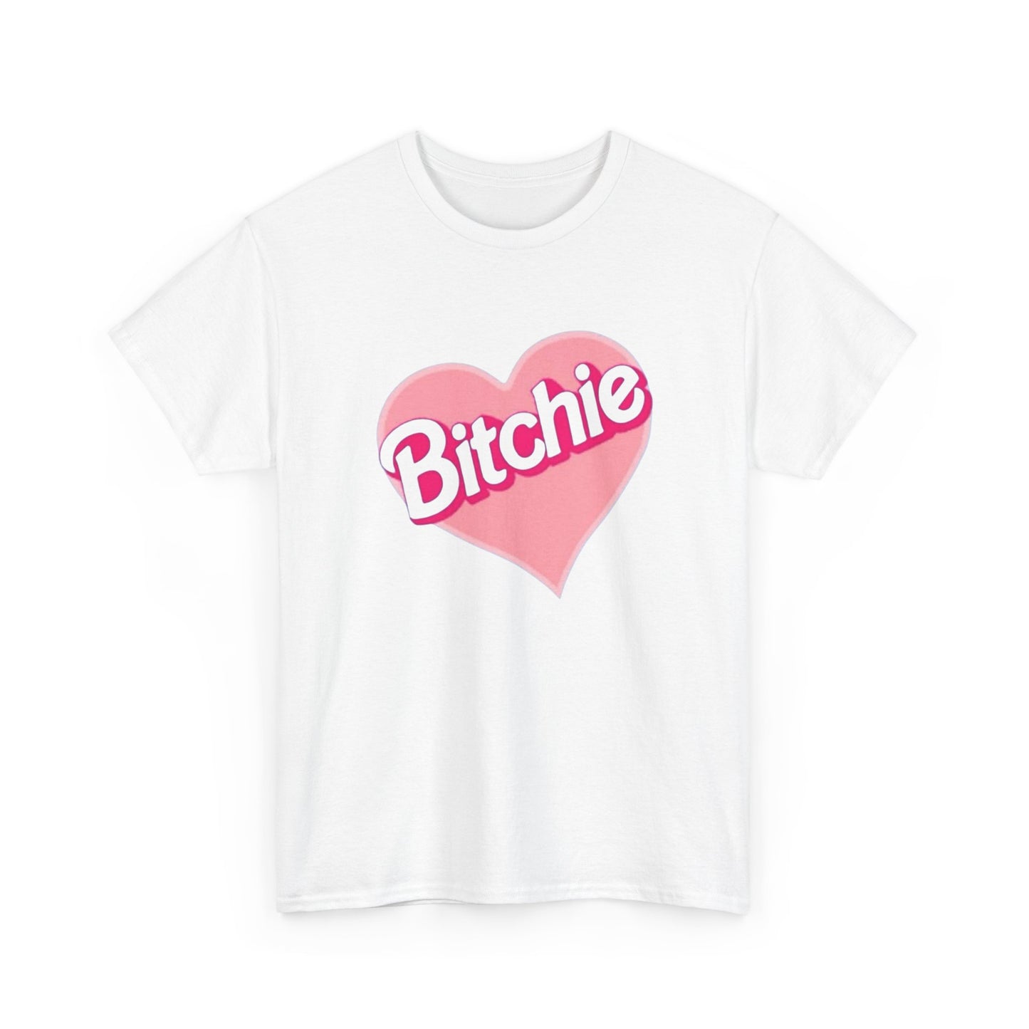 Bitchie Heart Graphic T Shirt NEW ADULT Heavy Cotton Tee