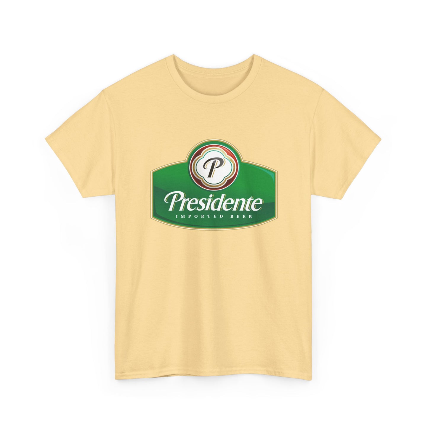 Presidente Beer Logo Shirt Retro Poster Unisex Heavy Cotton Tee