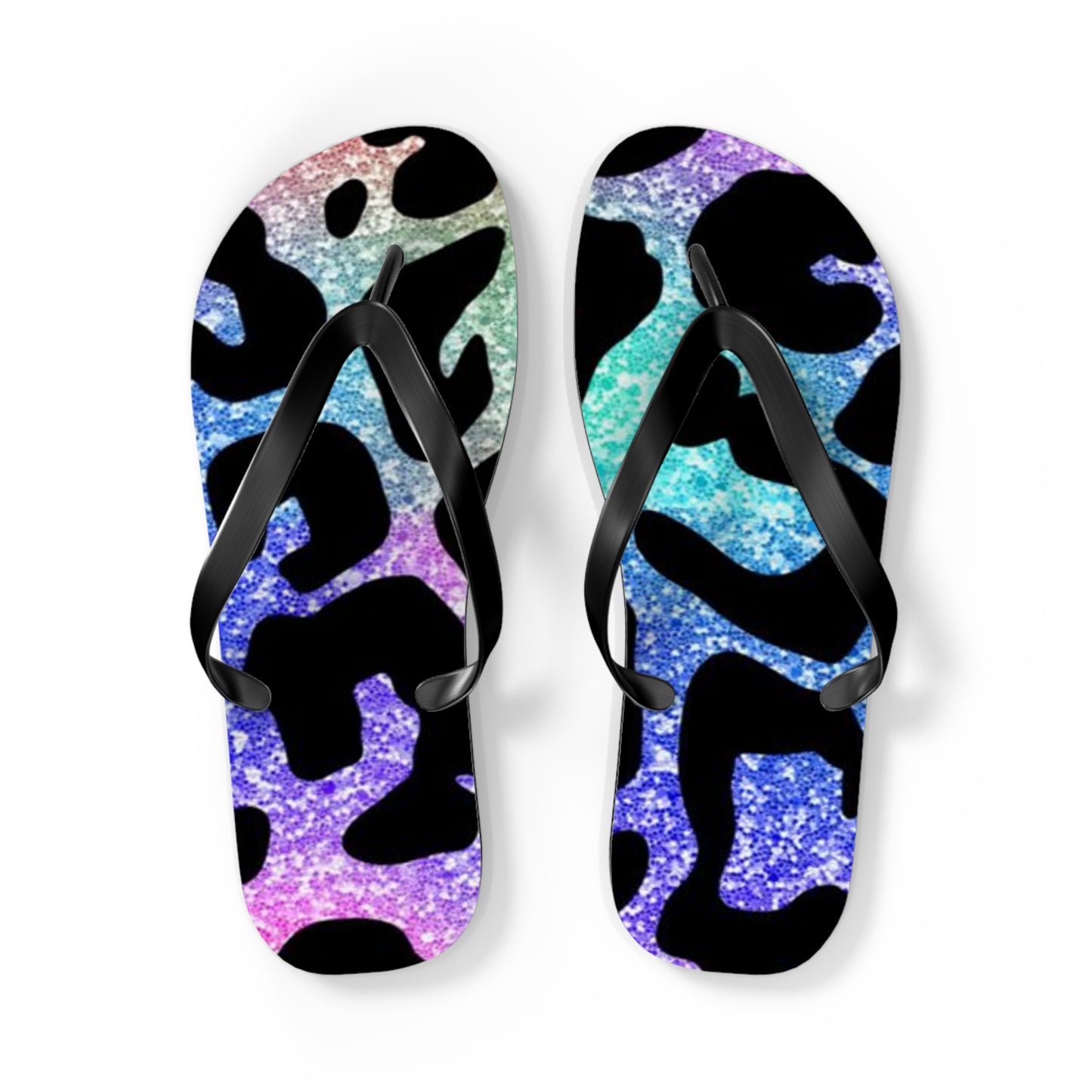 Glitter Animal Beach Sandals, Slides for Summer, Flip Flops, Water Resistant
