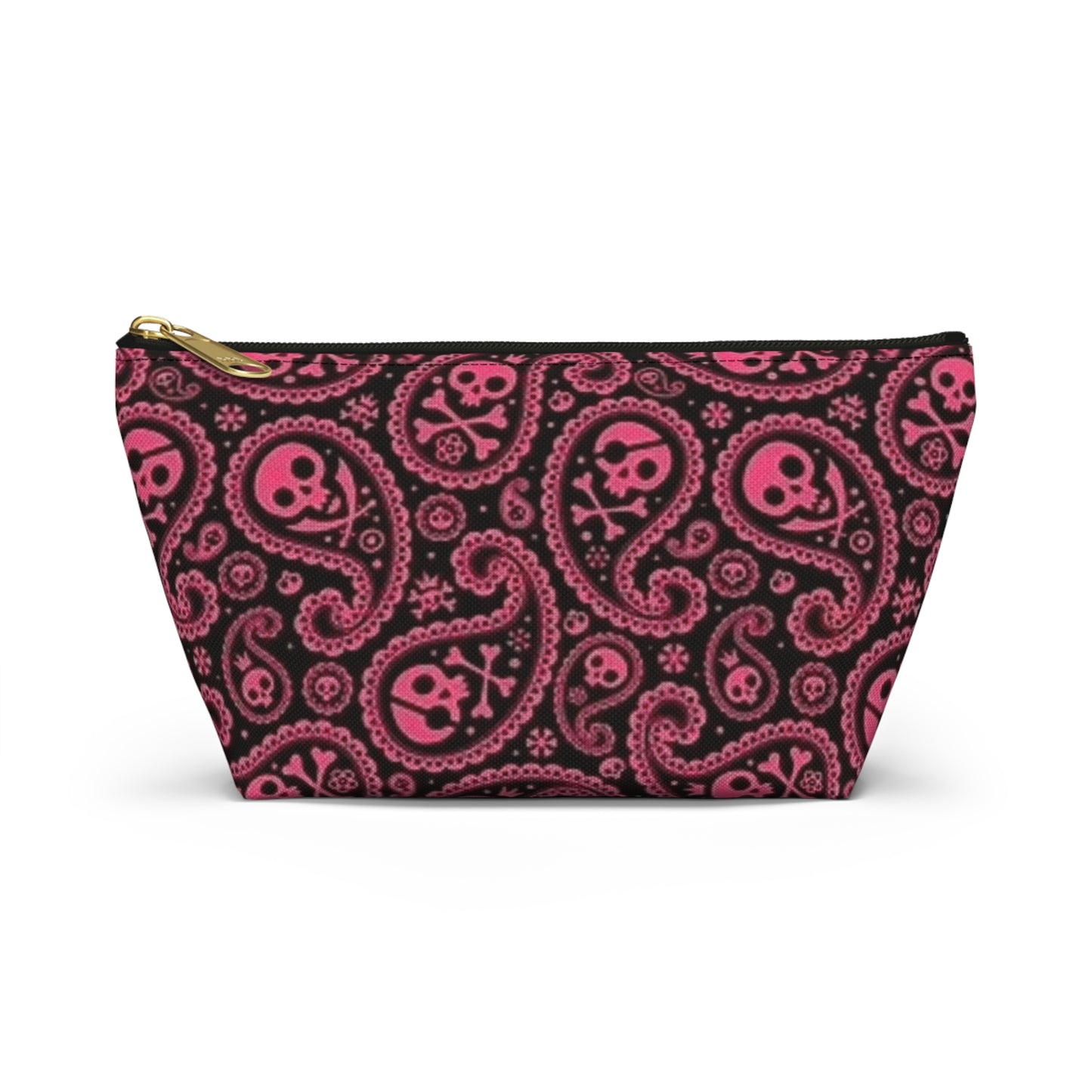 Morrocan All Over Print Travel Bag Multi Color Skulls Accessory Pouch w T-bottom