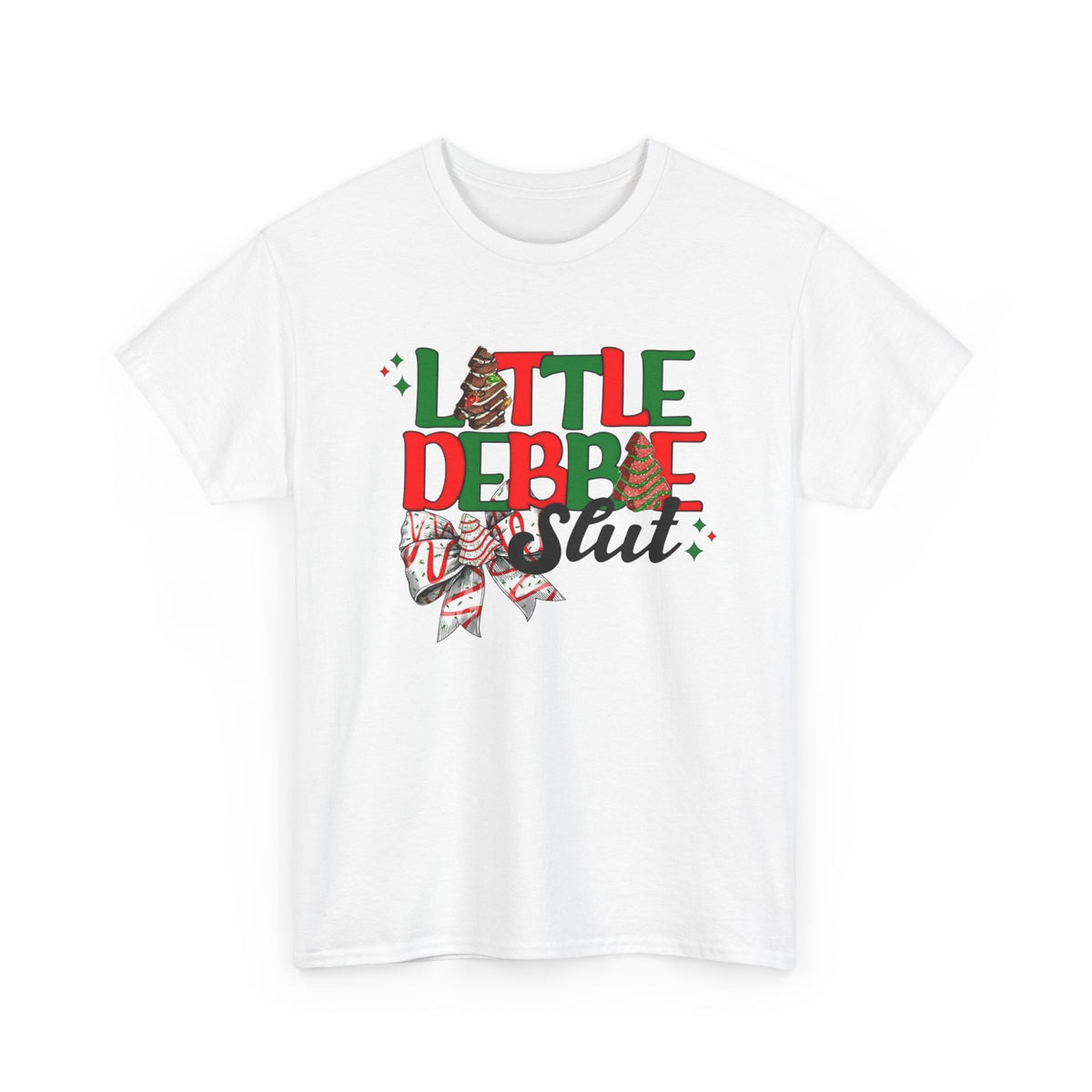 Little Debbie Slut Funny Christmas Graphic T Shirt Unisex NEW Heavy Cotton Tee