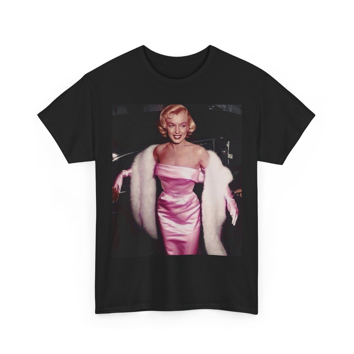 Marilyn Monroe T-shirt vintage pink dress art retro model playboy unisexTee