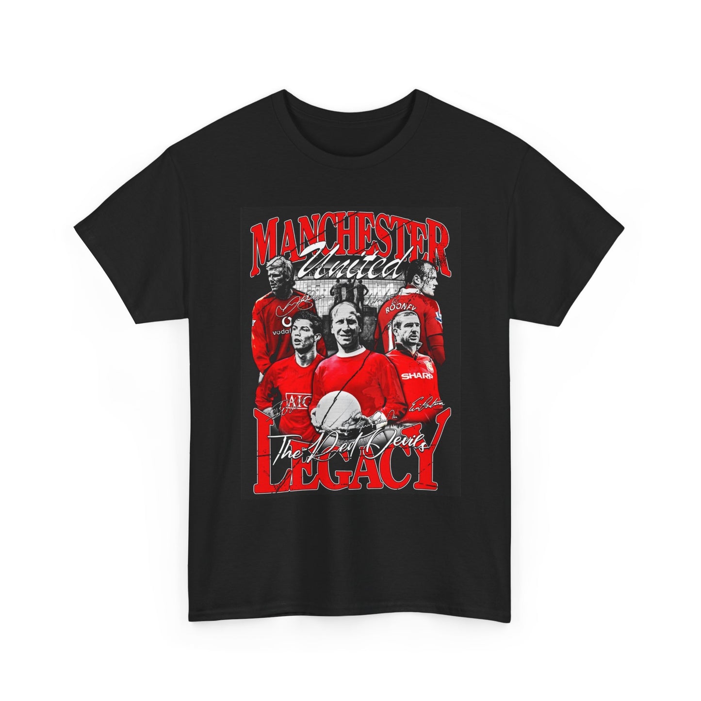 Manchester United Legacy Shirt Apparel BRAND NEW Unisex Heavy Cotton Tee