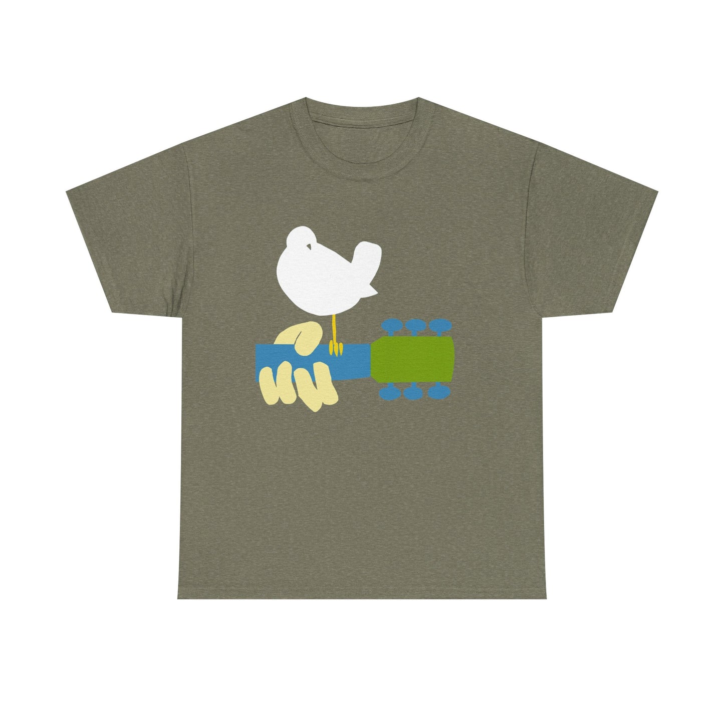 Woodstock Graphic T Shirt Vintage Logo Hippie Groovy Unisex Heavy Cotton Tee