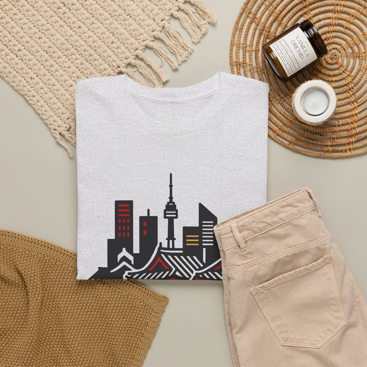 Seoul South Korea Graphic T Shirt Men's Heavy Cotton Tee