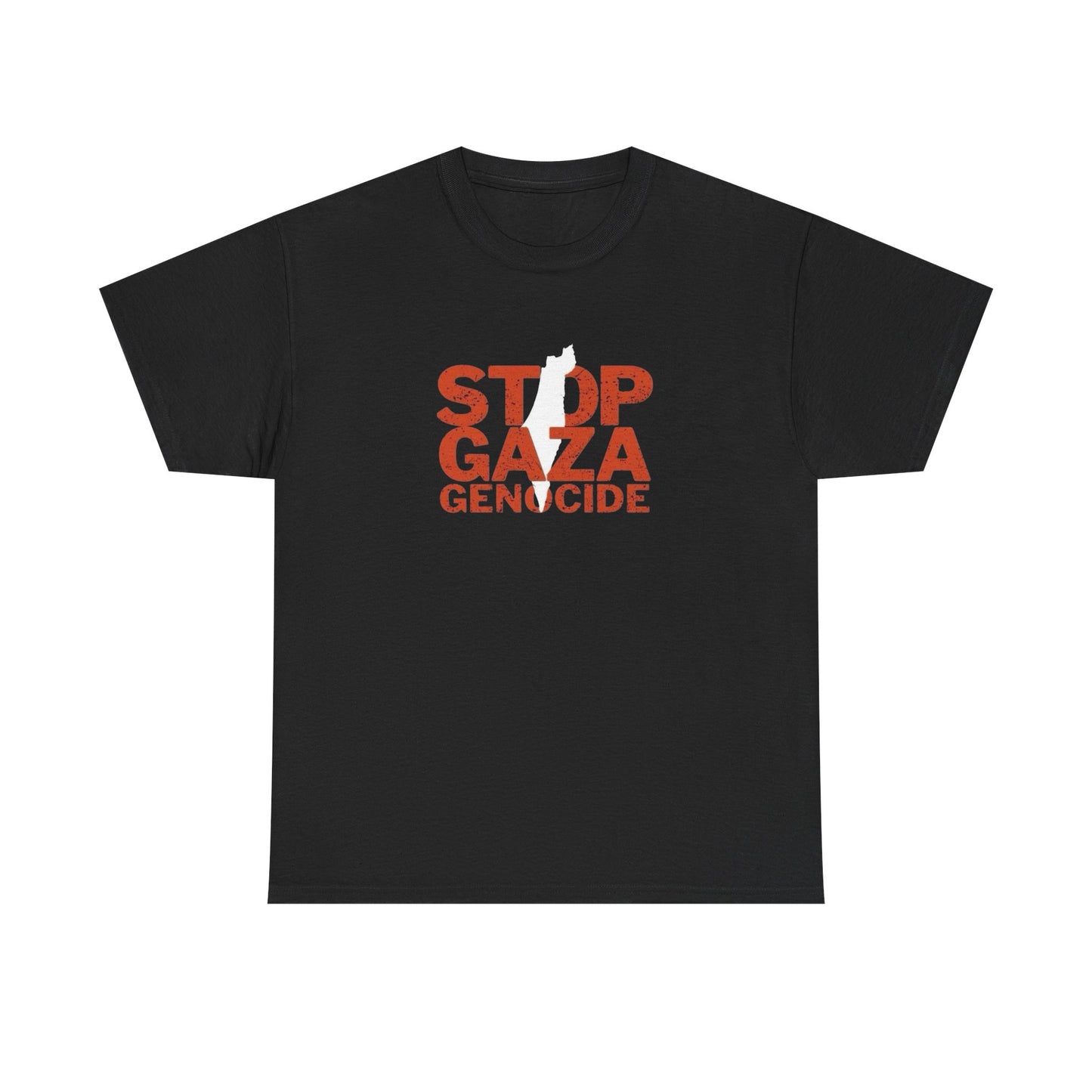 Stop Gaza Genocide Graphic T Shirt Unisex Heavy Cotton Tee NEW