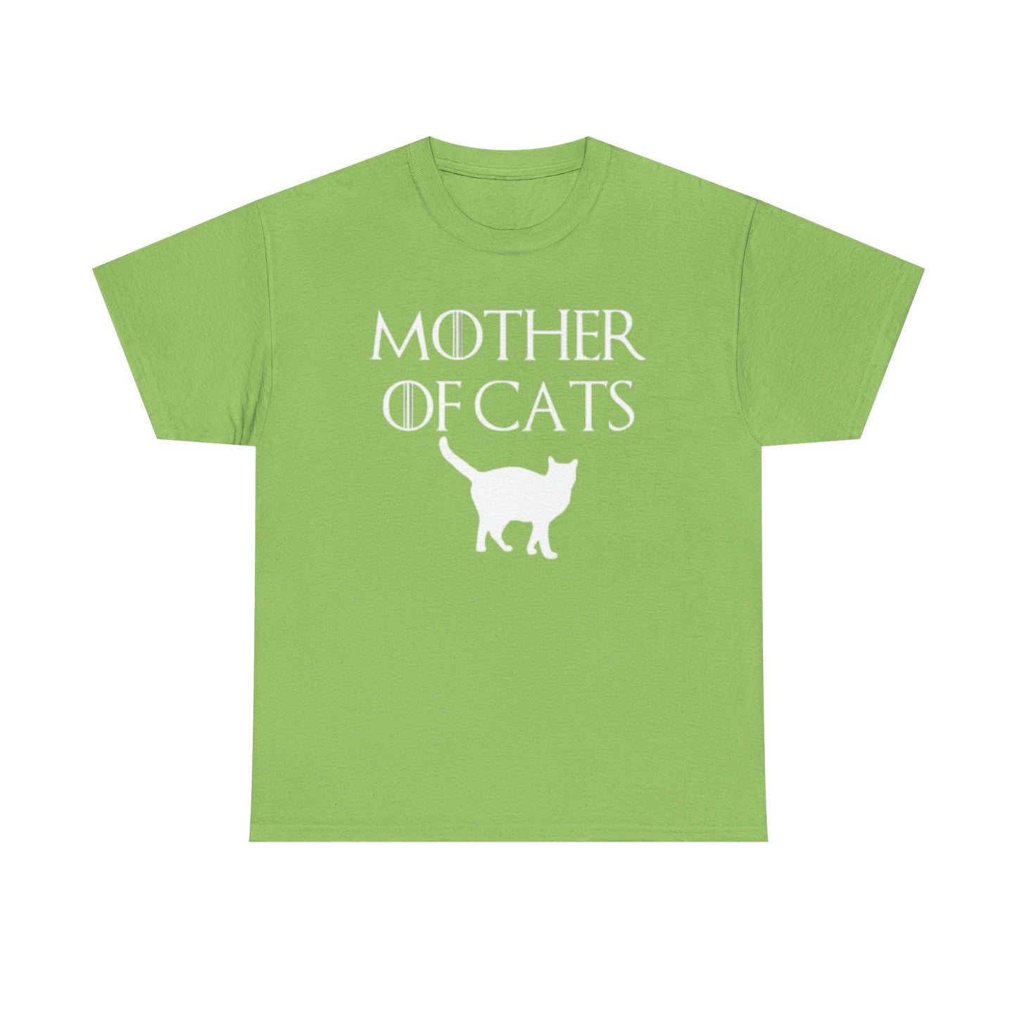 Mother Of Cats Funny Graphic T Shirt Cat Lover Kittens Unisex Heavy Cotton Tee
