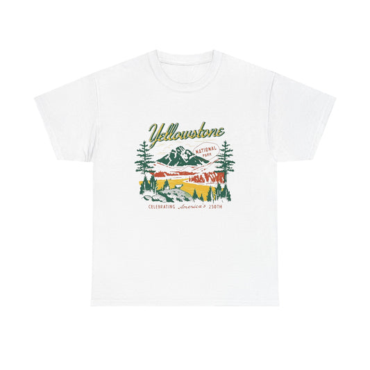 Yellow Stone Retro Graphic T Shirt NEW ADULT Tee