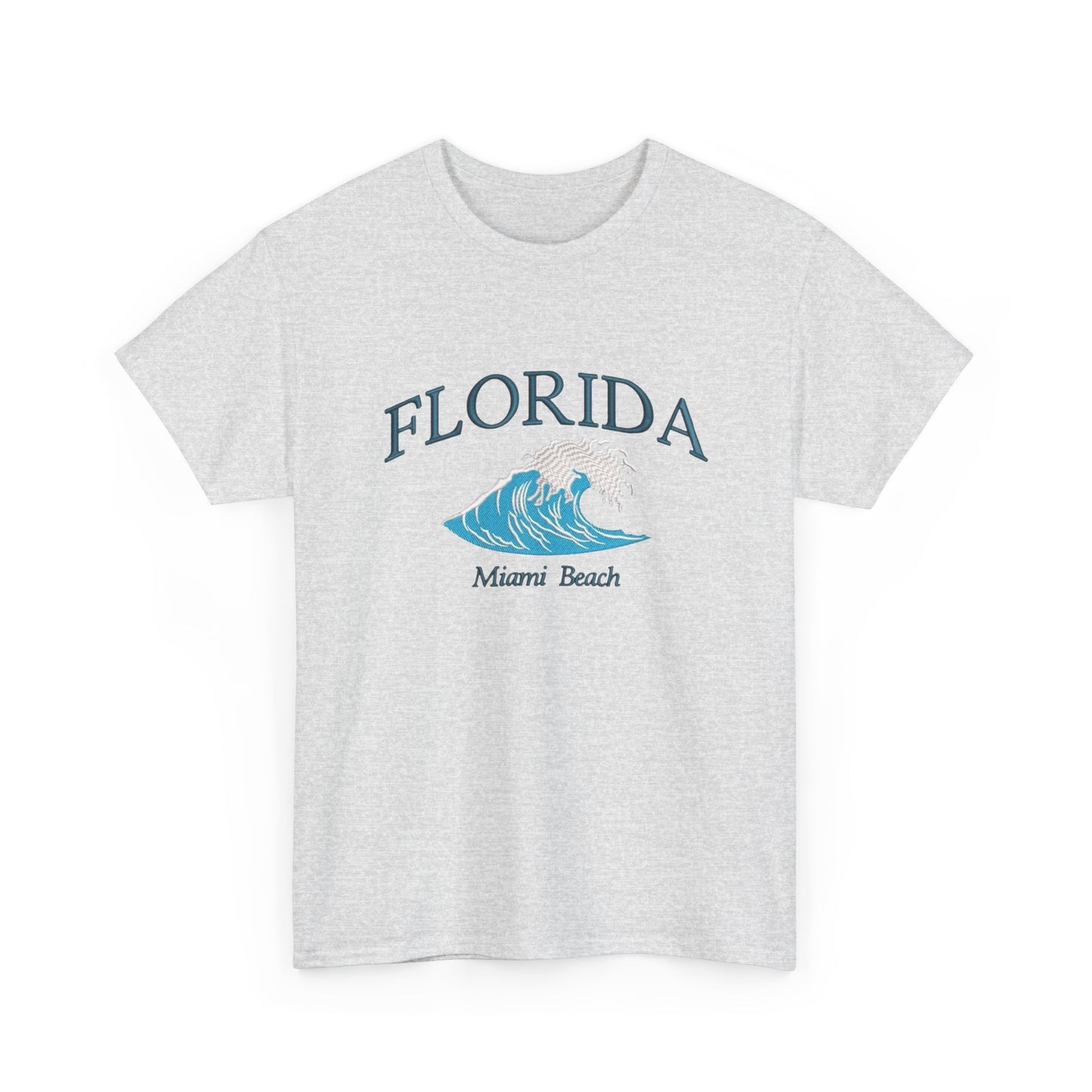 Florida Miami Beach Graphic T Shirt NEW Unisex Heavy Cotton Tee