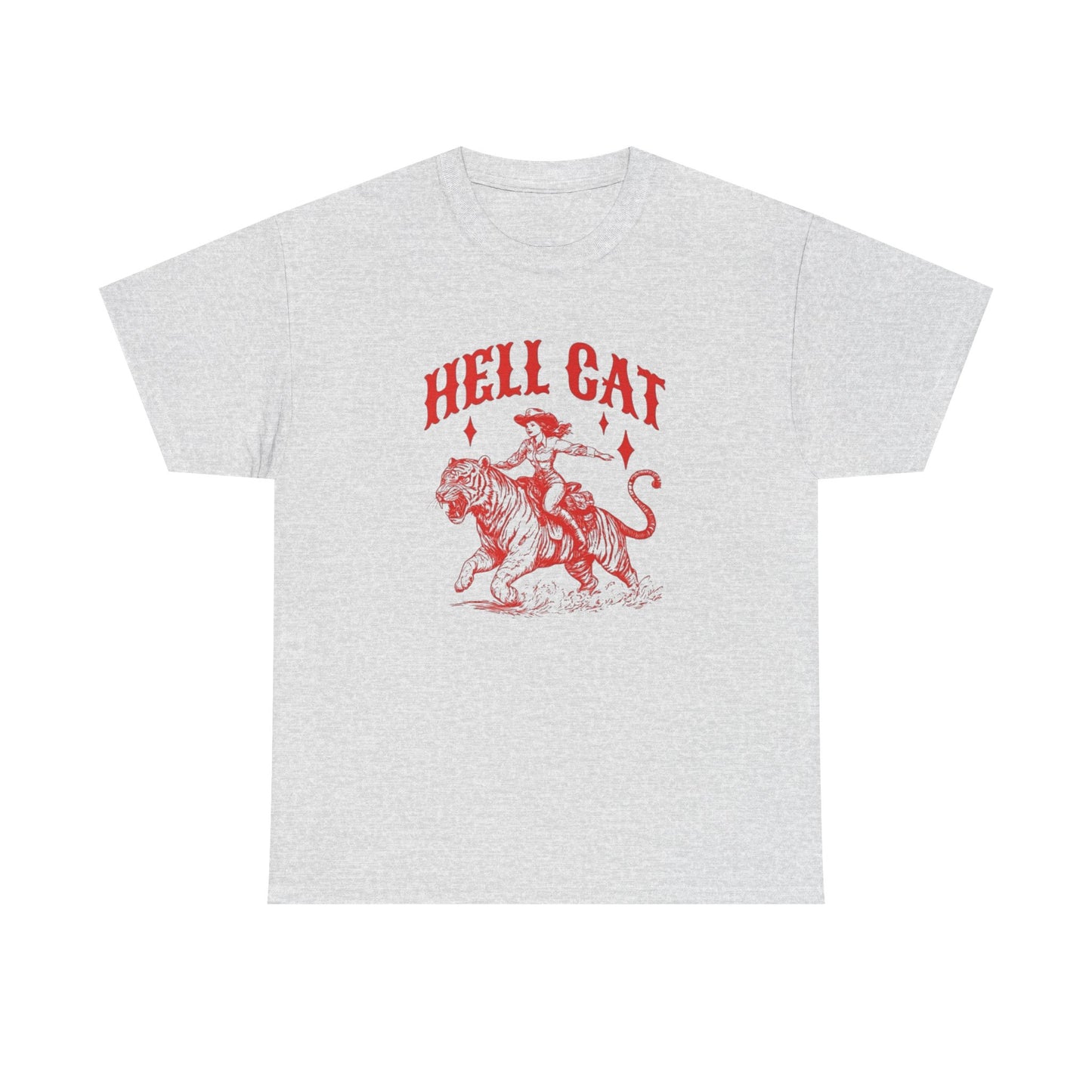 Hellcat Cowgirl Vintage Graphic T-Shirt, Unisex Cotton Shirt