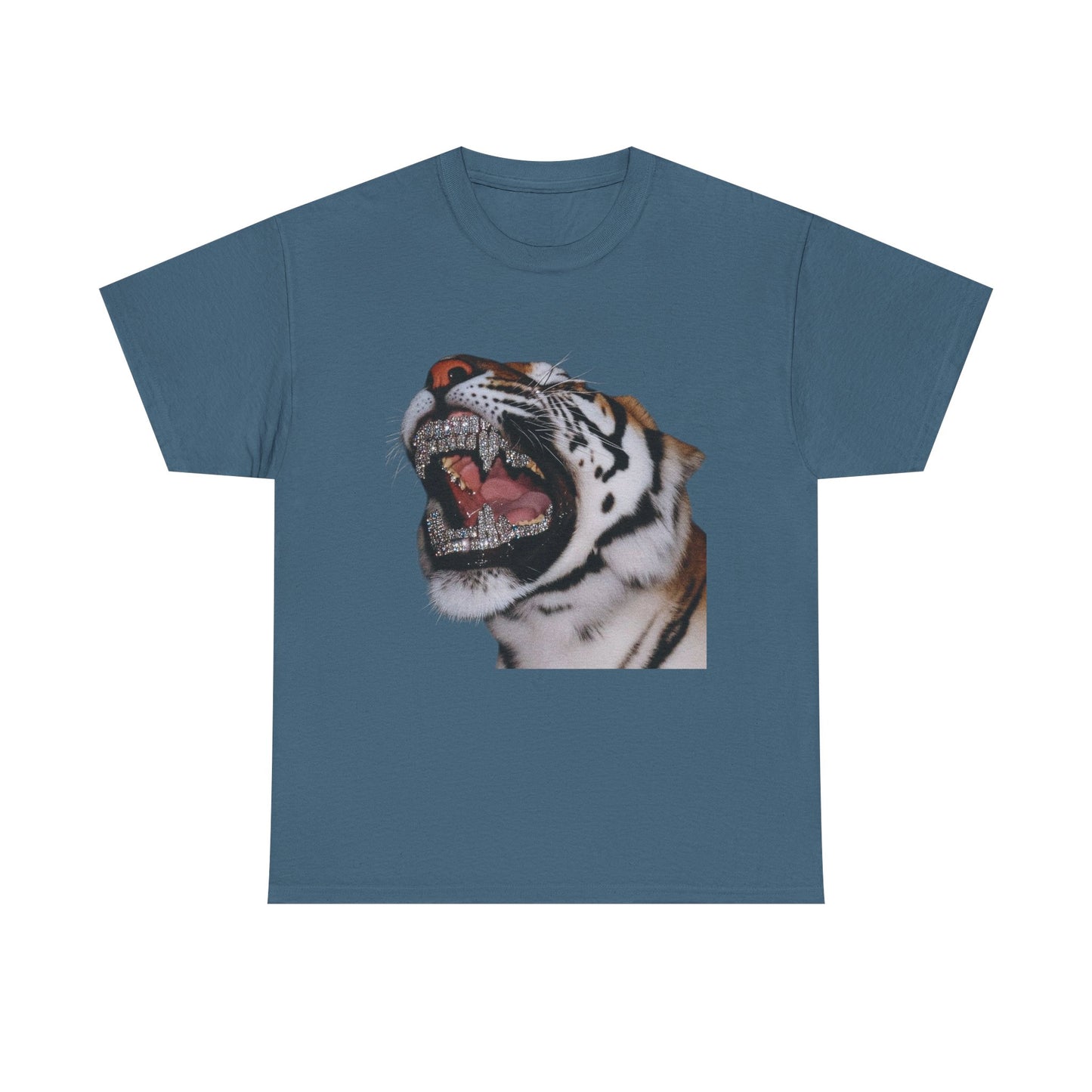 Bling Tiger Graphic T Shirt NEW Adult Unisex Heavy Cotton Tee