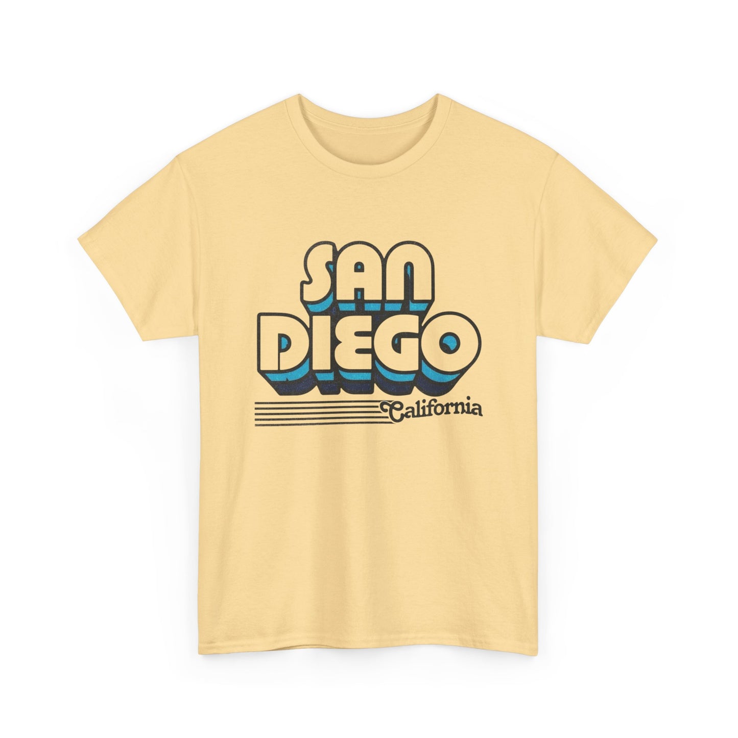 San Diego California Retro Graphic T Shirt NEW Unisex Heavy Cotton Tee