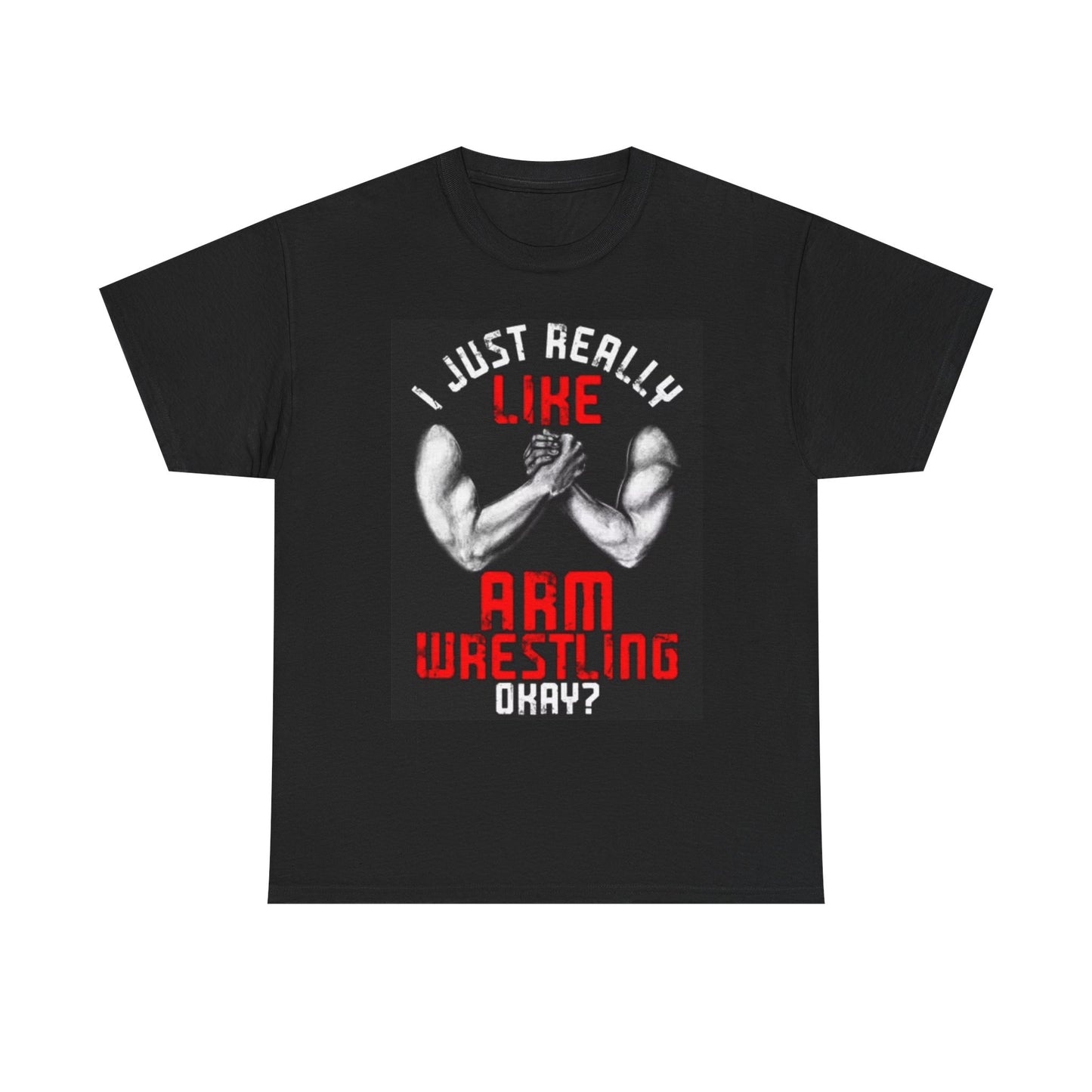 I Like Arm Wrestling Graphic T Shirt Vintage MMA Funny Unisex Heavy Cotton Tee