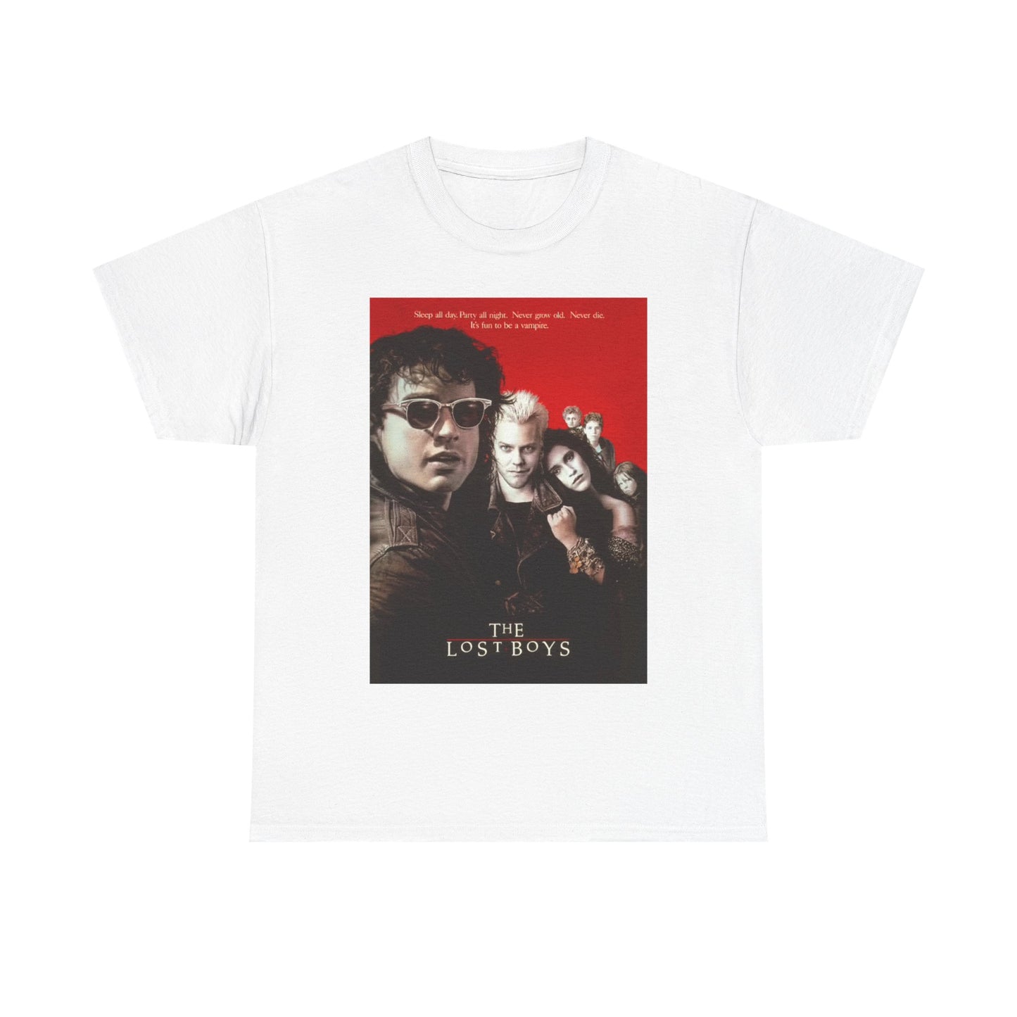 The lost Boys Tshirt Vintage Movie Poster Retro Graphic Unisex Heavy Cotton Tee
