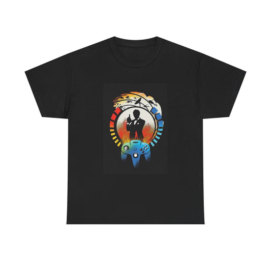James Bond Goldeneye Tshirt Retro N64 Controller Game Graphic Unisex