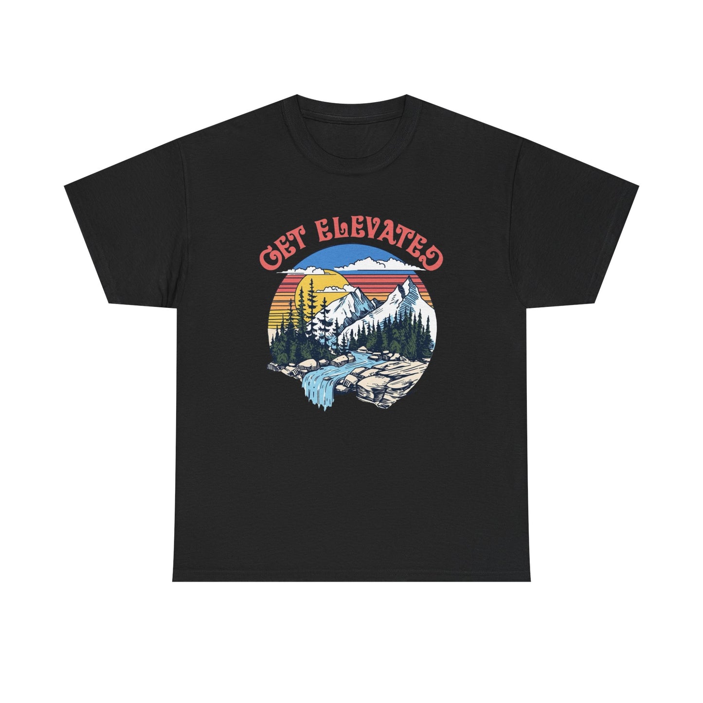 Get Elevated Outdoors Graphic T Shirt Unisex Heavy Cotton Tee