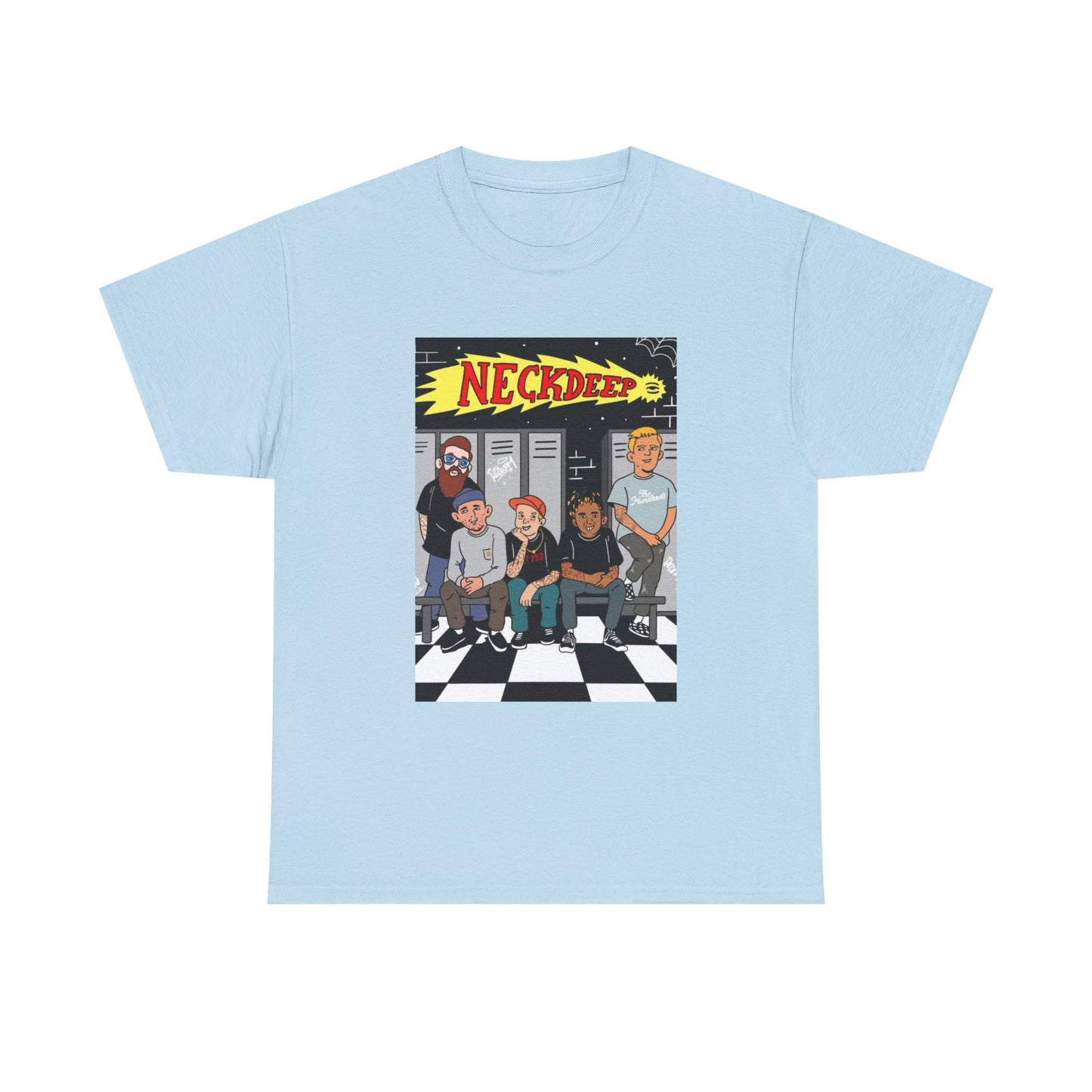 Neck Deep Tshirt Punk Rock UK retro Album art Unisex Heavy Cotton Tee