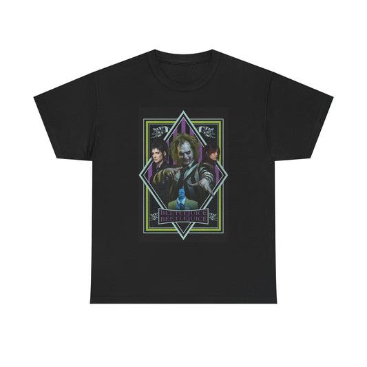 Beetlejuice Movie Graphic T Shirt Vintage Unisex Heavy Cotton Tee