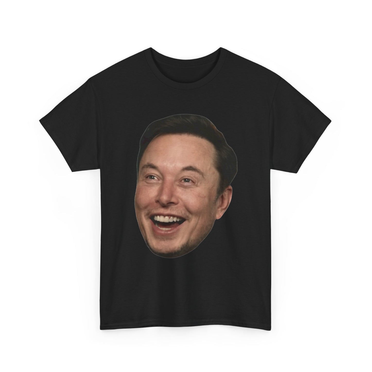 Elon Musk Graphic T Shirt Big Head Funny Poster Tesla Unisex Heavy Cotton Tee