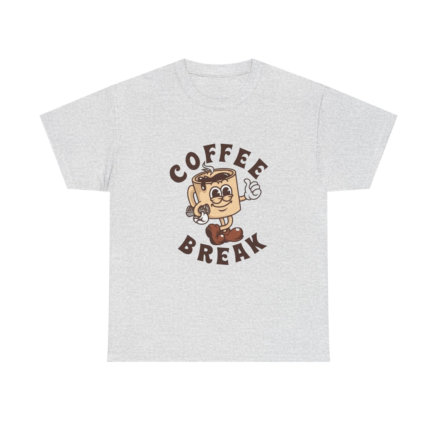 Coffee Break Graphic T Shirt Unisex Heavy Cotton Tee NEW GIFT