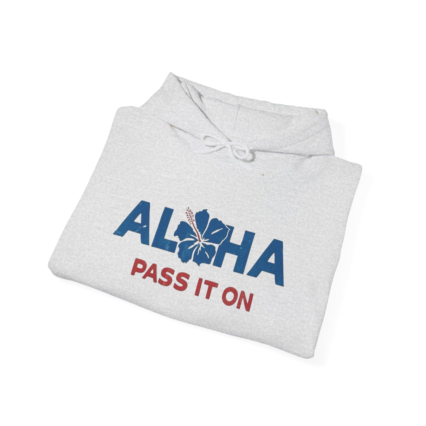 Aloha Pass It On Hawaii Graphic Hoodie Unisex Heavy Blend™ Hooded Sweatshirt