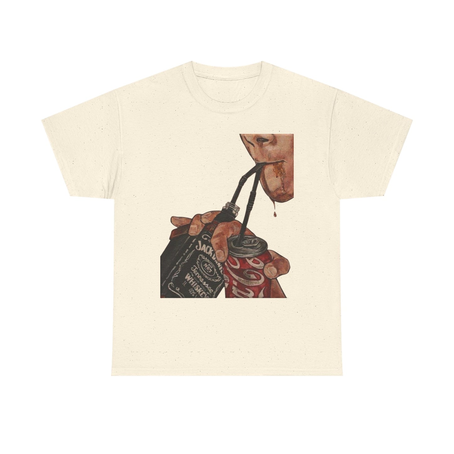Jack And Coke Graphic Bar Funny T Shirt Unisex Heavy Cotton Tee