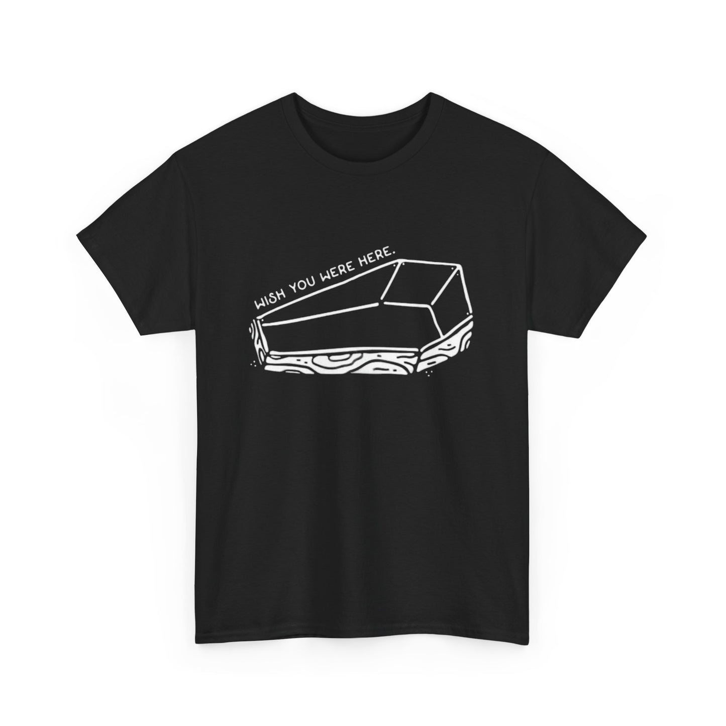 Wish You Were Here T Shirt Funny Coffin Skate Dunk Unisex Heavy Cotton Tee