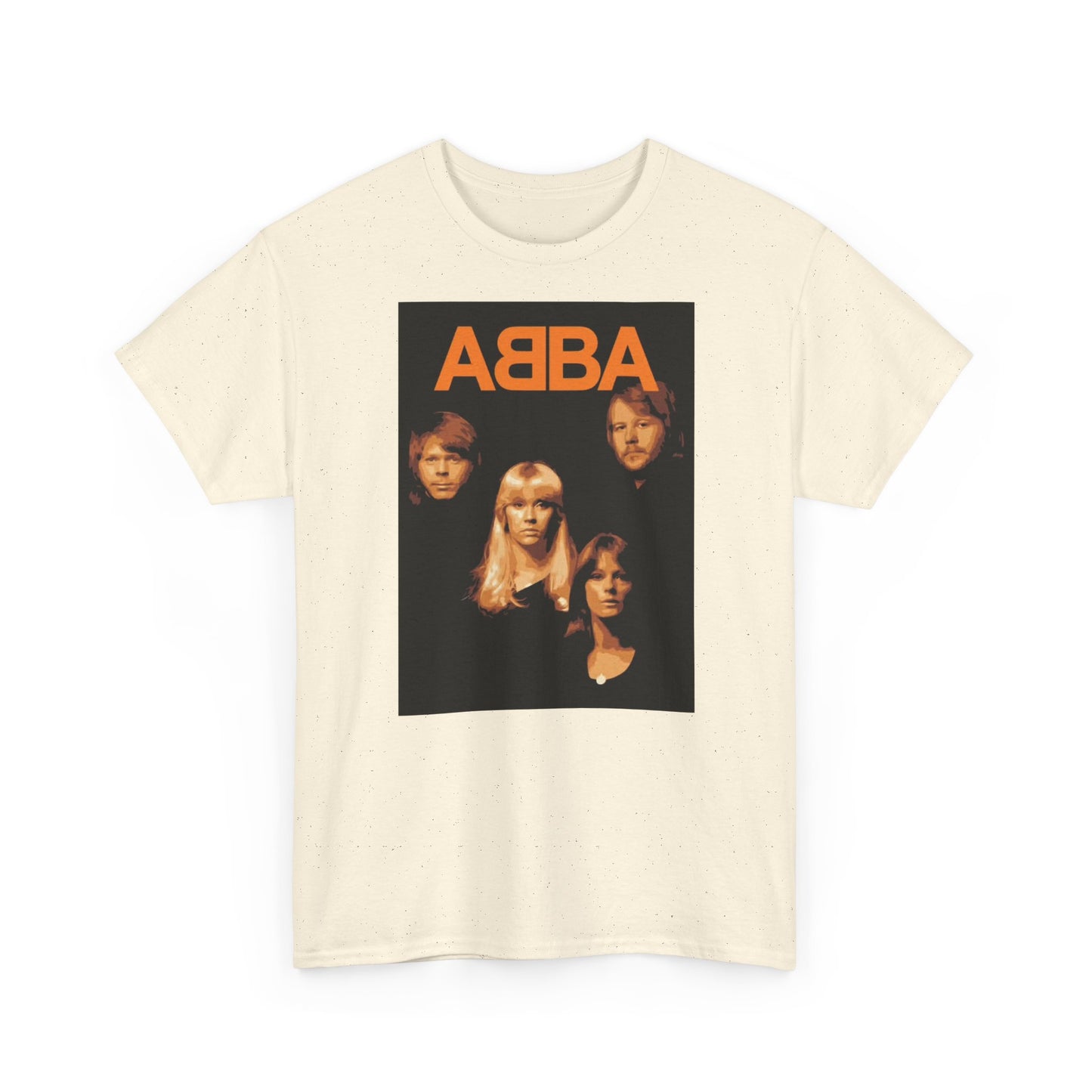 Abba T-shirt vintage retro neon lights classic music Unisex Heavy Cotton Tee