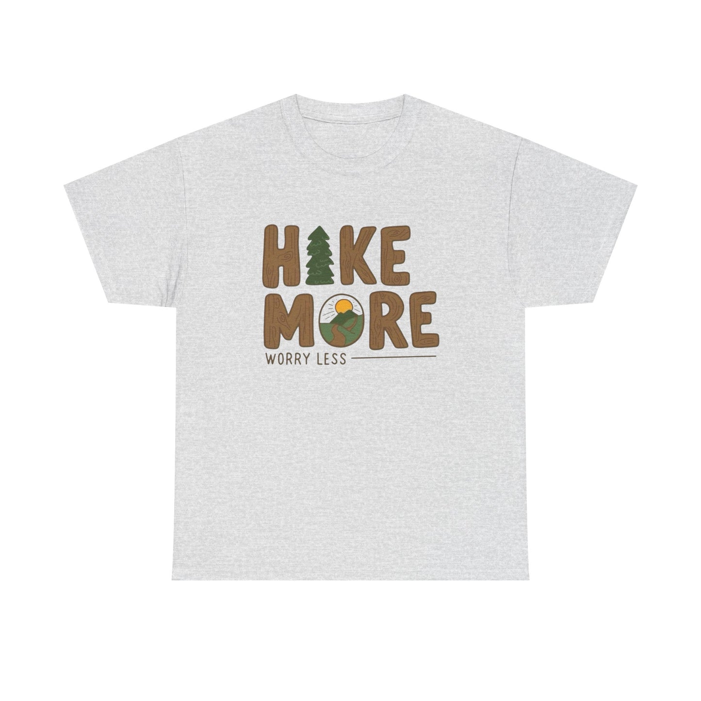 Hike More Worry Less Graphic T Shirt NEW ADULT TEE VINTAGE
