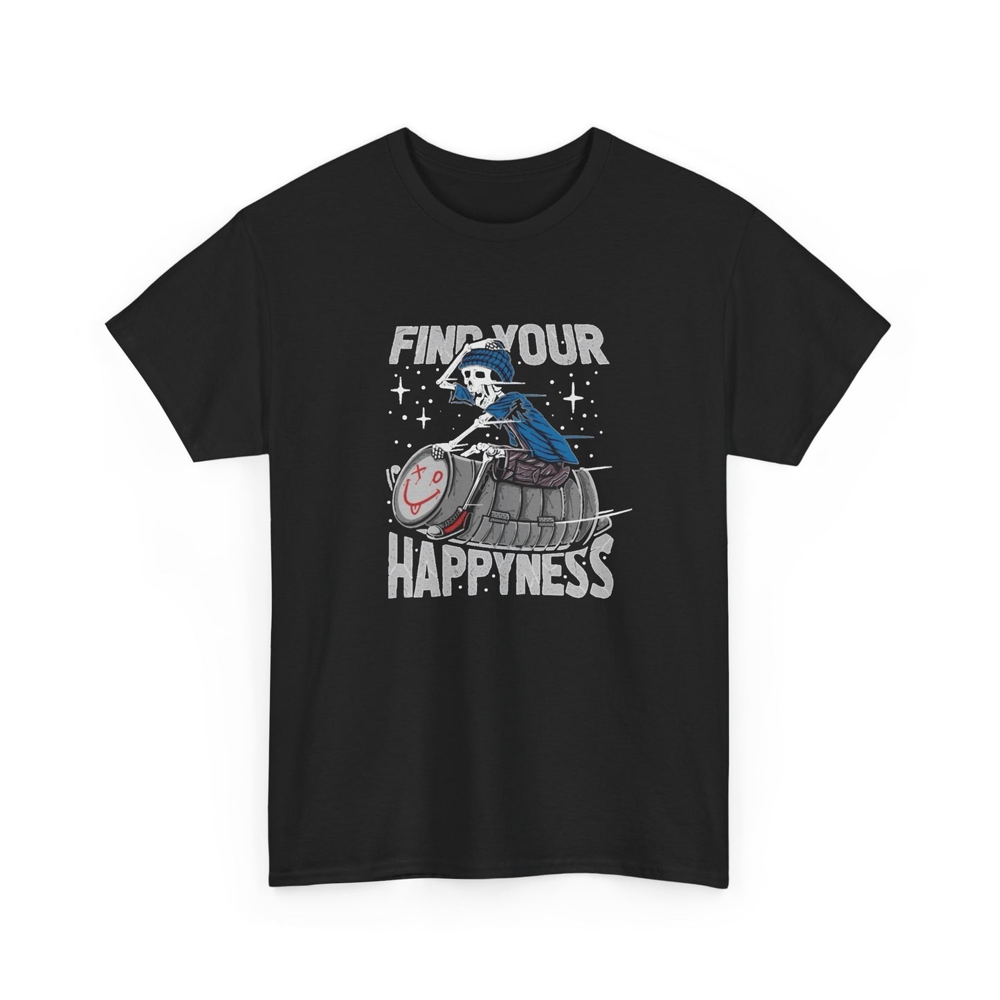 Find Your Happiness Graphic T Shirt NEW Unisex Heavy Cotton Tee