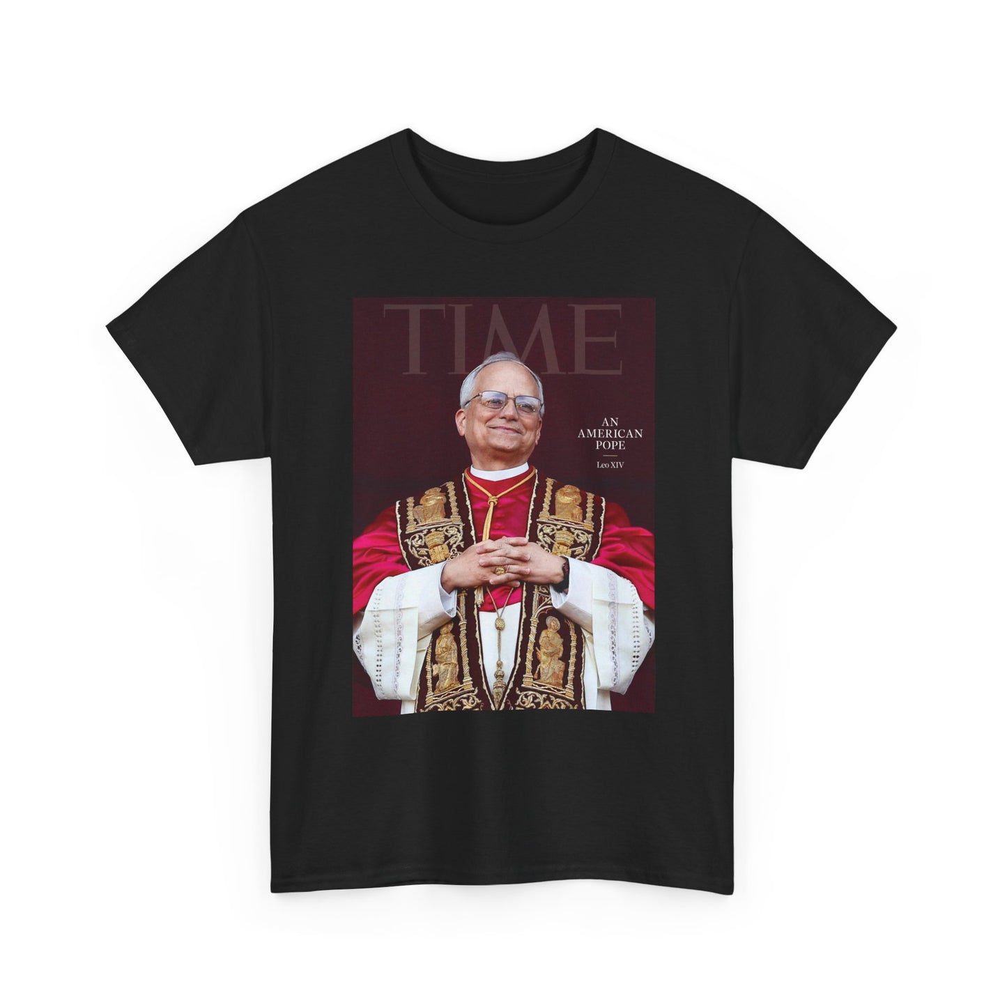 Pope Leo Graphic T Shirt NEW FAST Shipping Unisex Heavy Cotton Tee