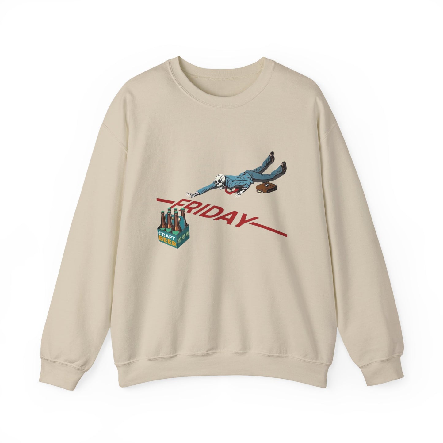 Friday Beers Funny Sweater NEW Unisex Heavy Blend™ Crewneck Sweatshirt