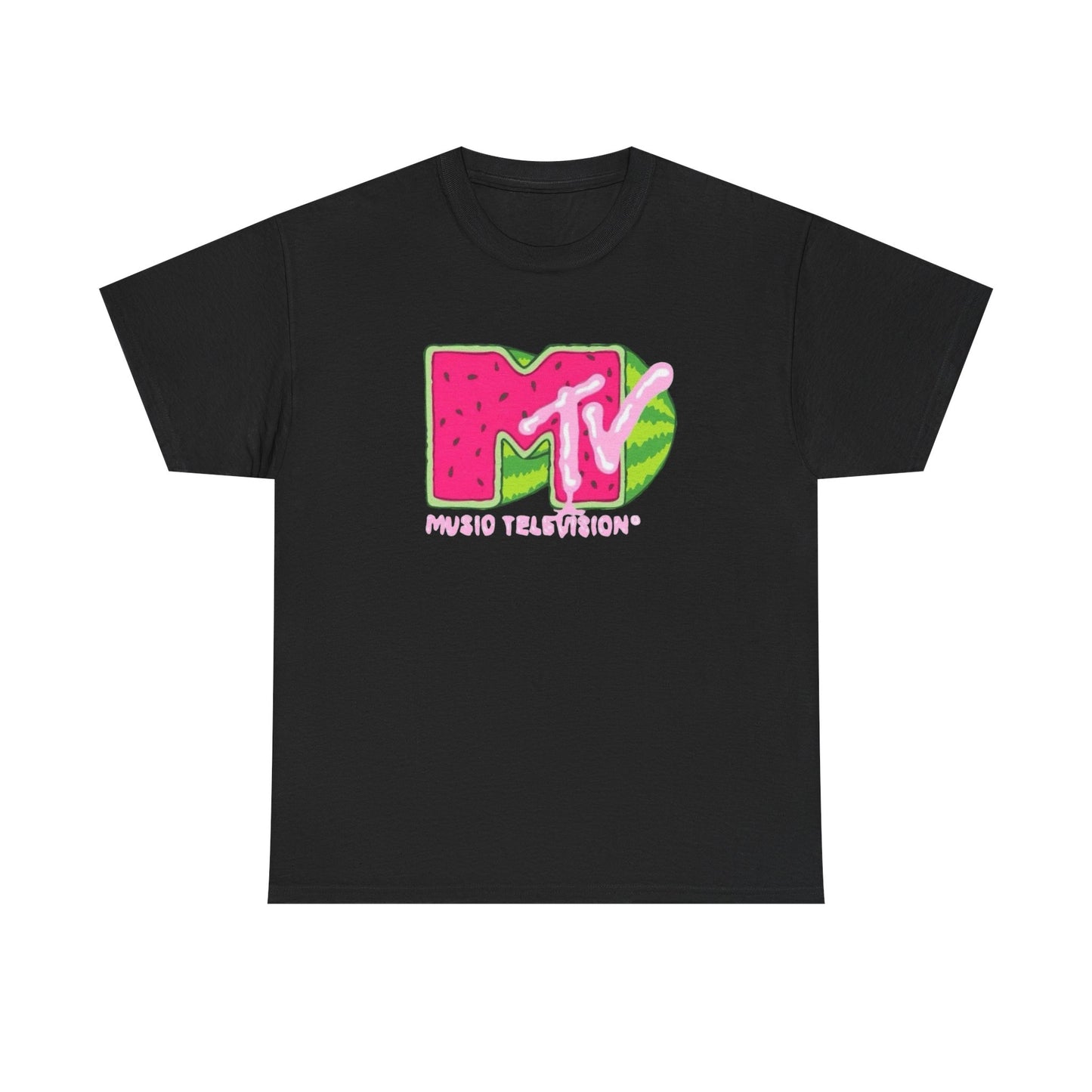 MTV Vintage Watermelon Spring Break Graphic T-Shirt Unisex Heavy Cotton Tee