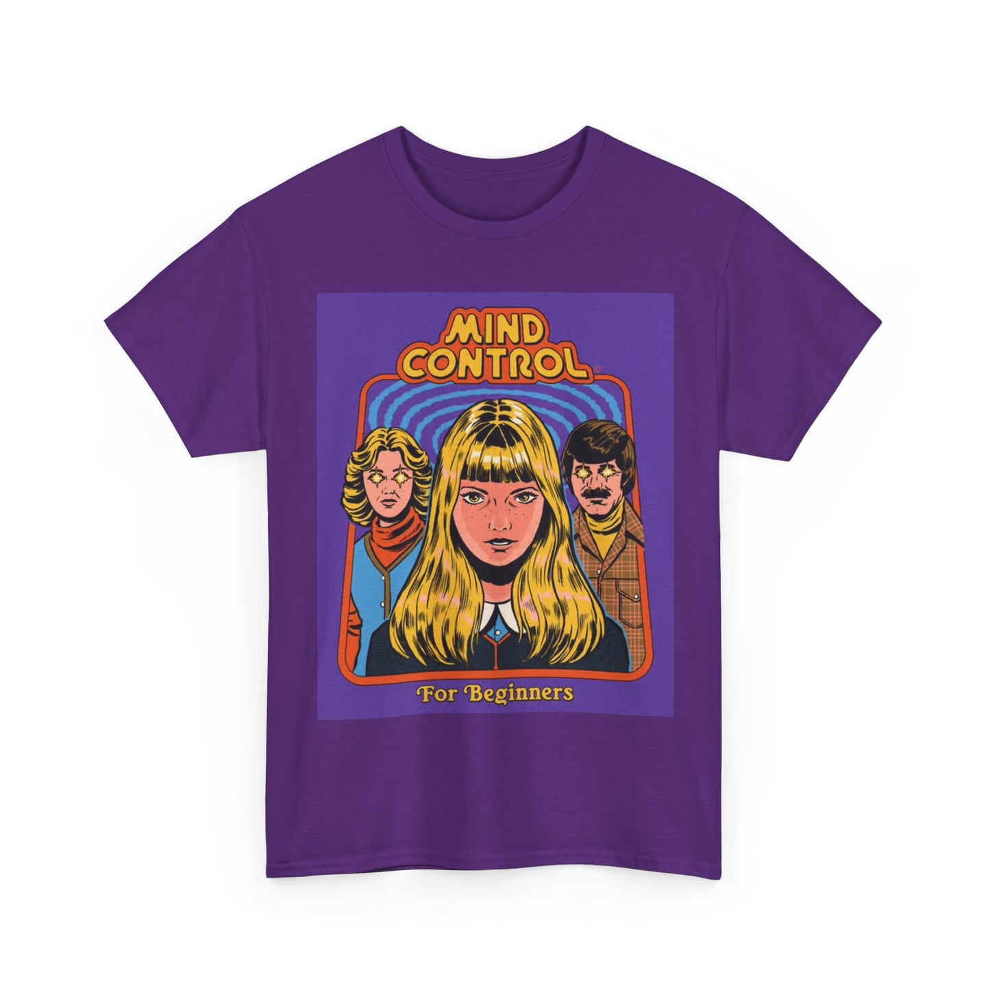 MInd Control Tshirt Funny 80s Art graphic Retro Unisex Heavy Cotton Tee