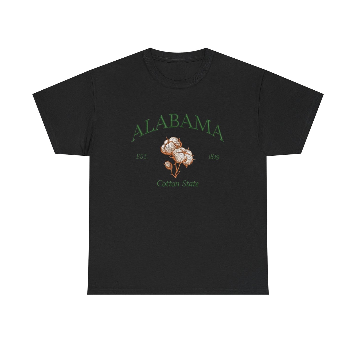 Alabama Cotton State Graphic T Shirt NEW Unisex Heavy Cotton Tee
