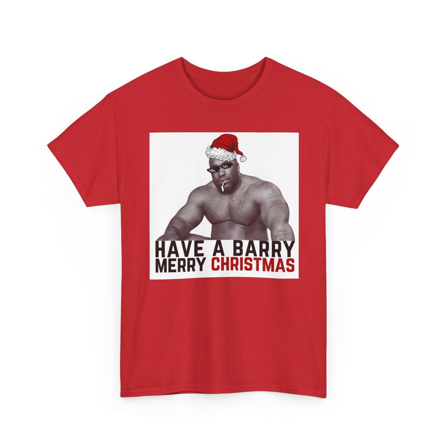 Barry Merry Christmas Funny Viral T Shirt Happy Holidays Funny Unisex Heavy Joke