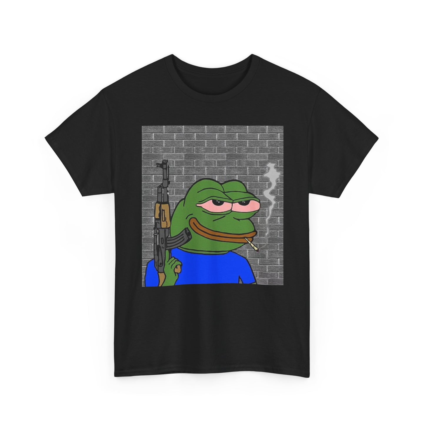 Toad Meme Weed AK T Shirt Funny Graphic Jokes Unisex Heavy Cotton Tee