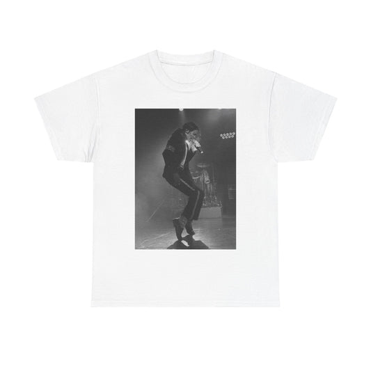 Michael Jackson Tshirt Vintage Stage Black and white Unisex Heavy Cotton Tee