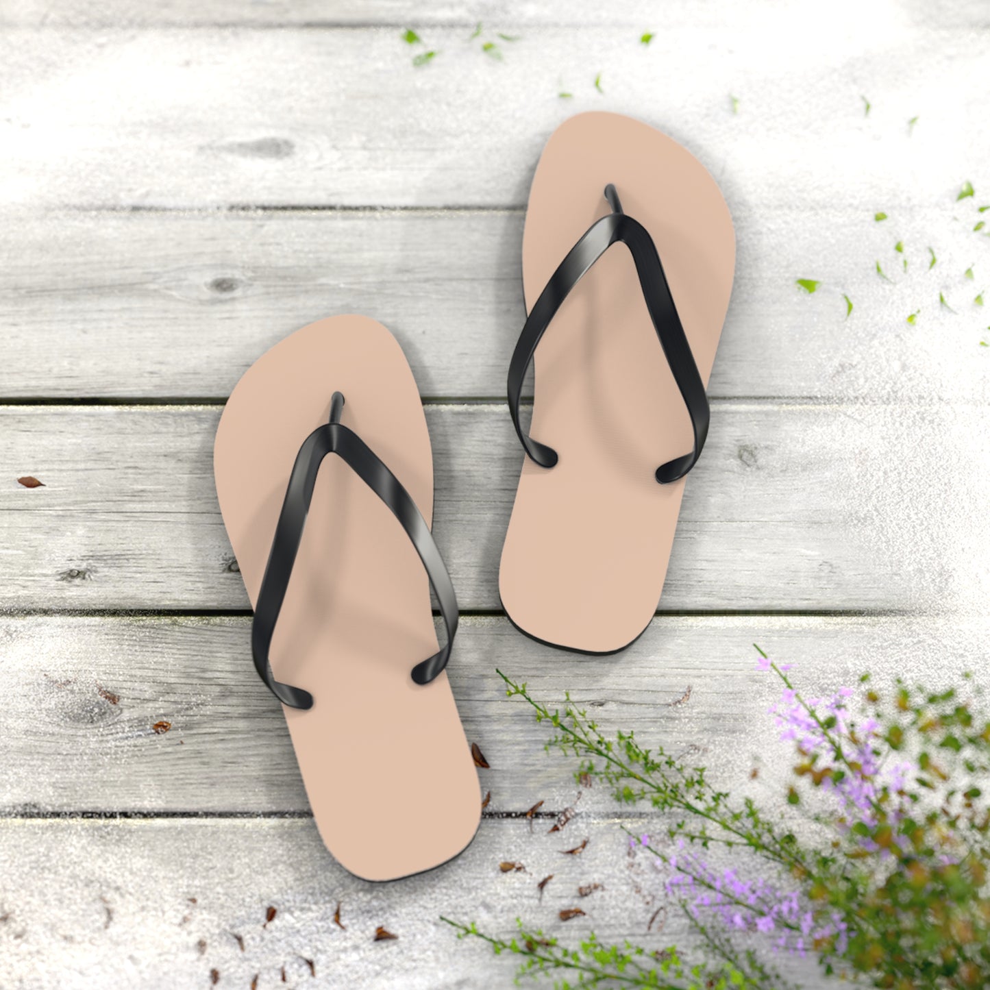 Light Tan Flip Flops, Sandals Slides, Summer Footwear, Brand New