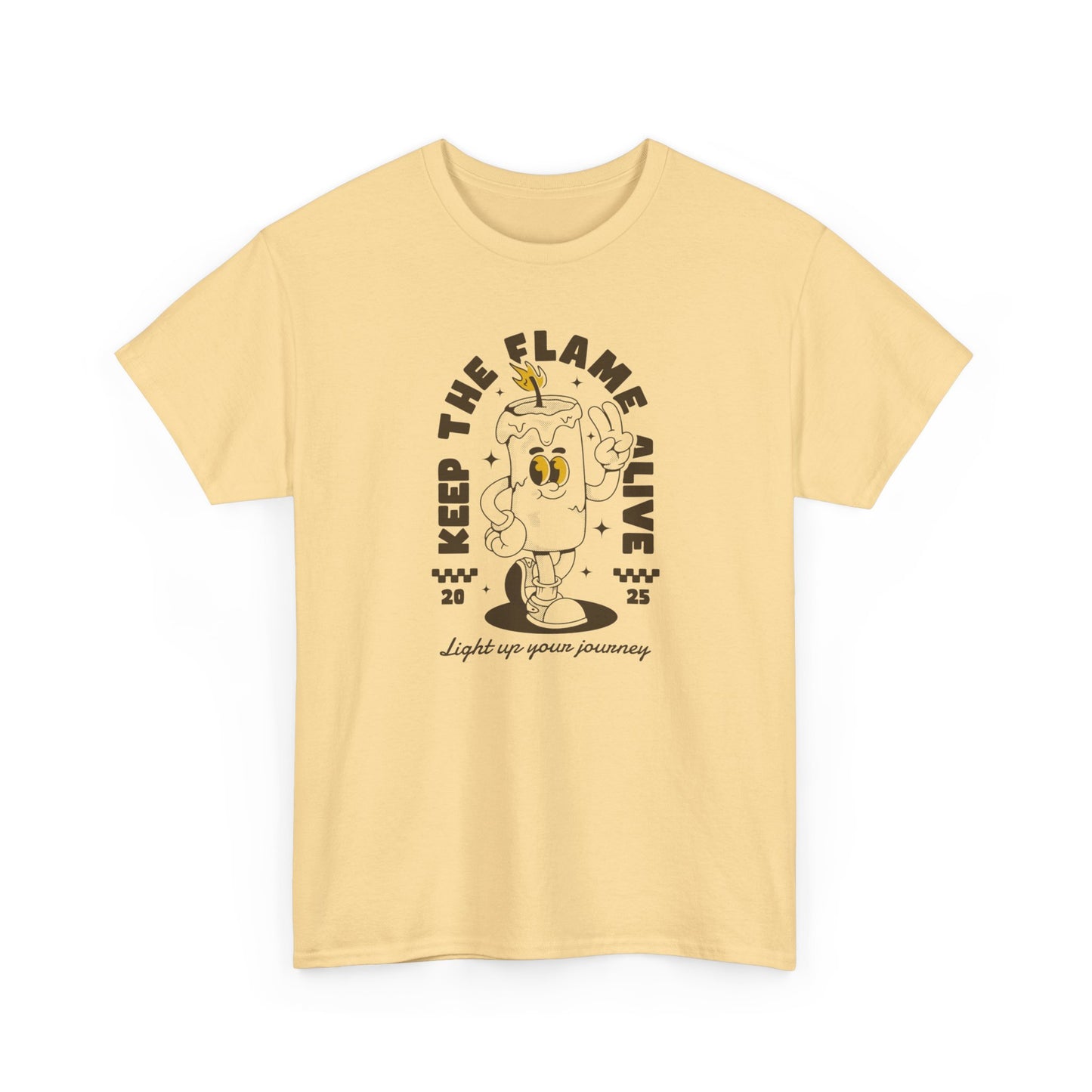 Keep The Flame Alive Graphic T-Shirt Comfy Cotton Tee Brand NEW