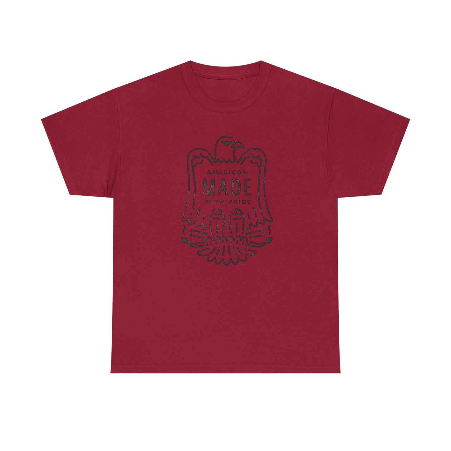 American Made With Pride Graphic T Shirt Unisex Heavy Cotton Tee Gift