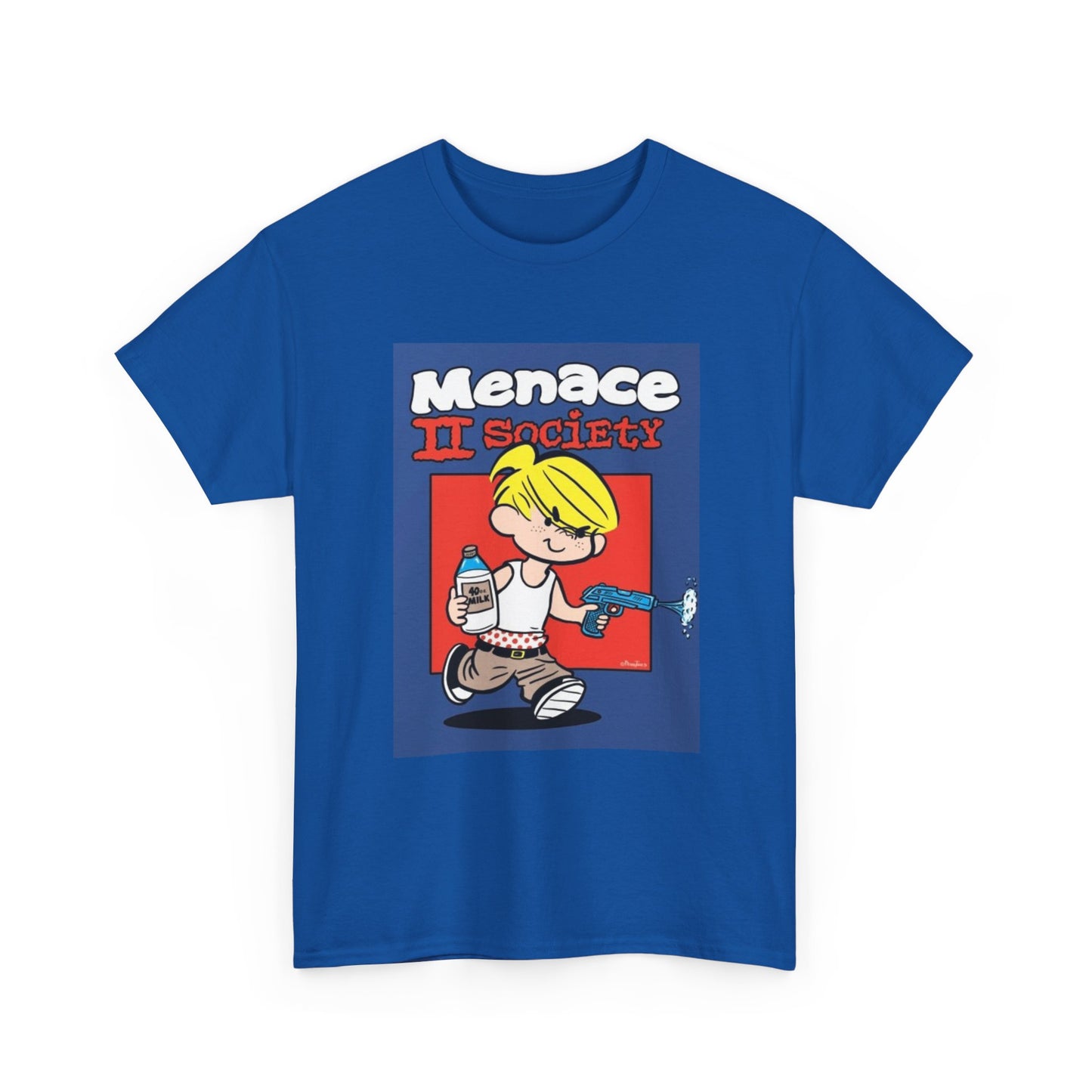 Menace To Society Tshirt Funny Kids Graphic Movie 90s Unisex Heavy Cotton Tee
