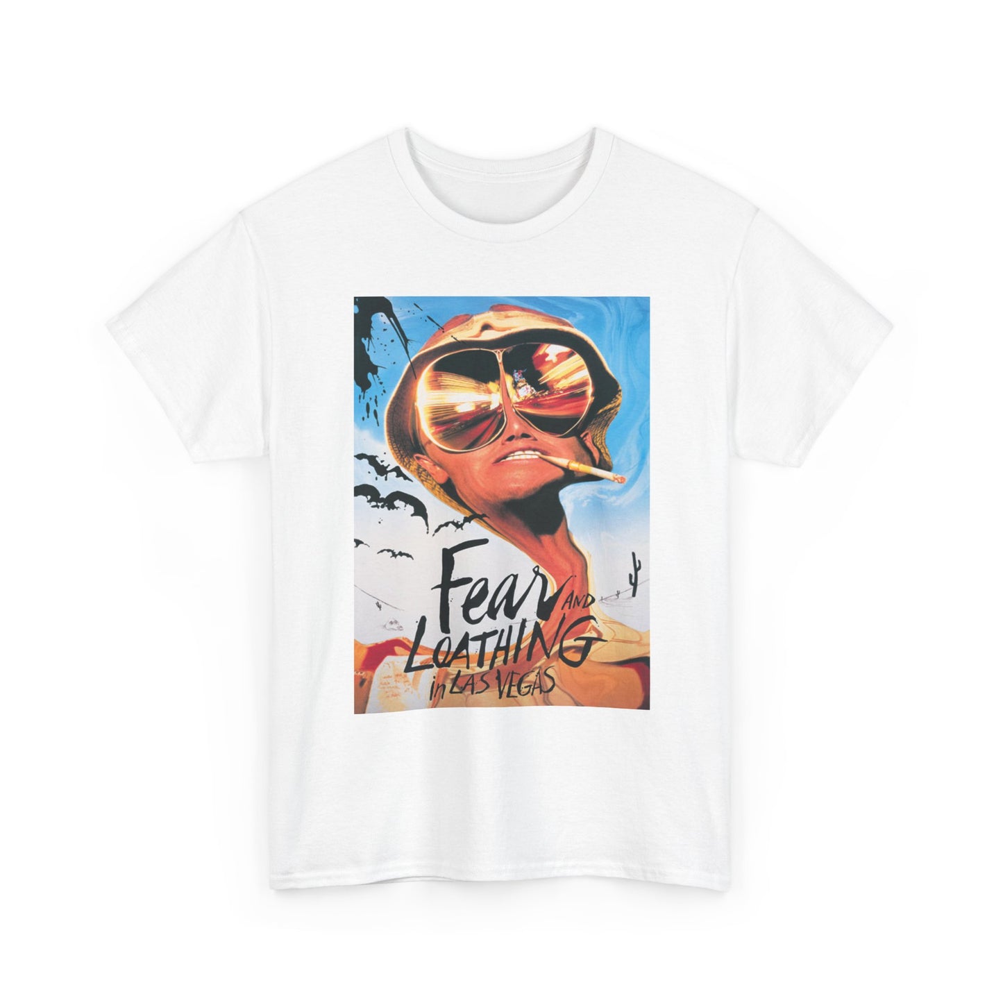 Fear And Loathing T Shirt Vintage Retro Movie Poster Unisex Heavy Cotton Tee