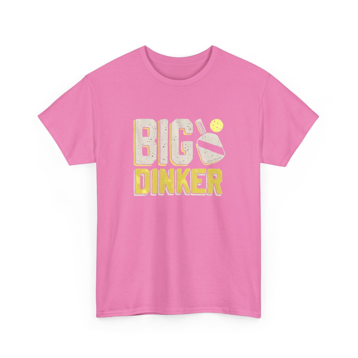 Big Dinker Pickle Ball Graphic T Shirt NEW Unisex Heavy Cotton Tee