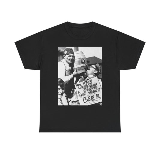 Vintage Beer Prohibition Graphic T Shirt NEW ADULT Unisex Heavy Cotton Tee