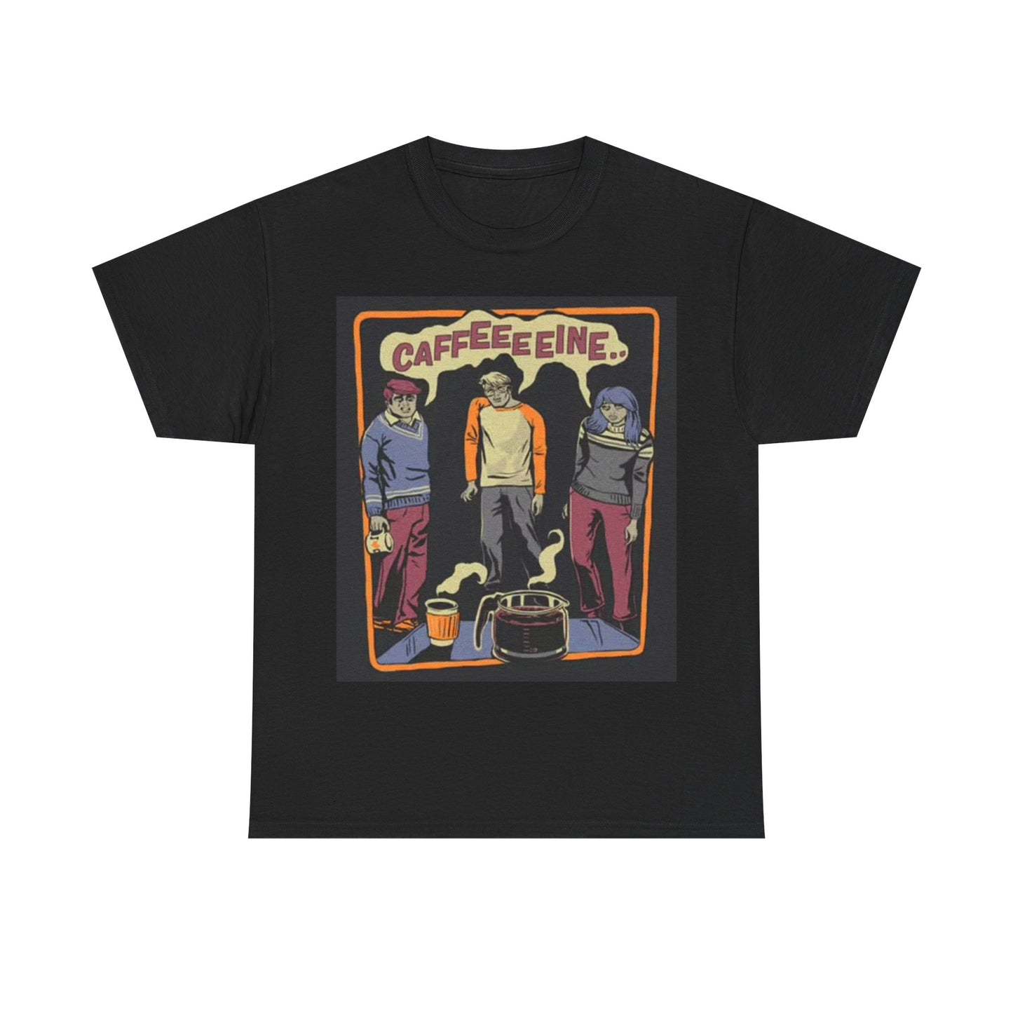 Coffee Zombies T Shirt Funny Graphic Unisex Heavy Cotton Tee