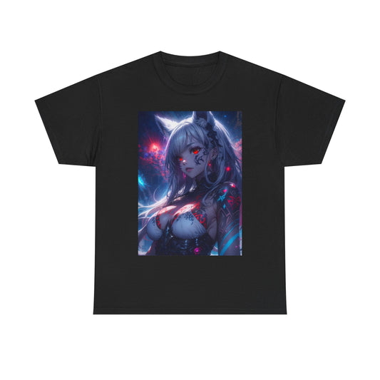 Waifu Anime T-shirt Girl Graphic Cartoon Retro Gaming Unisex Heavy Tee Game